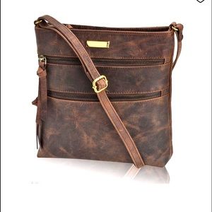Estalon 100% leather crossbody bag